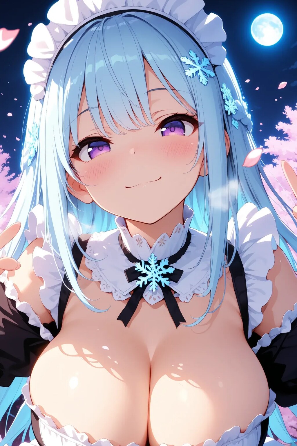 満月と夜桜のスーパーメイド①