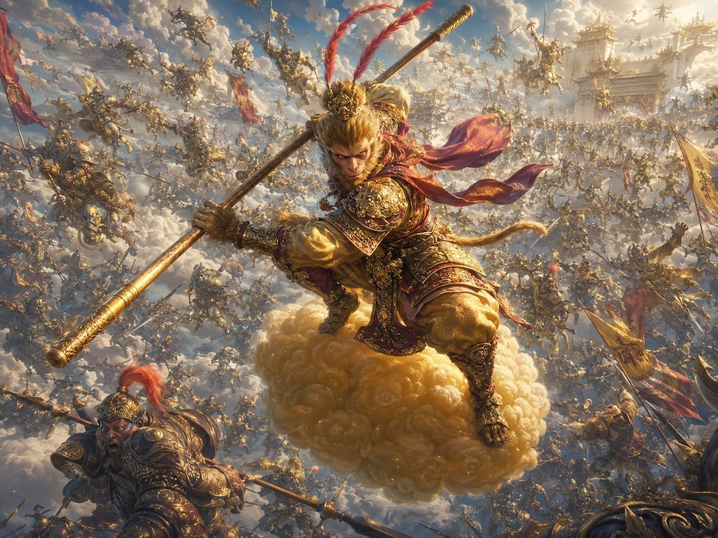 孫悟空 vs 天の軍隊10万人