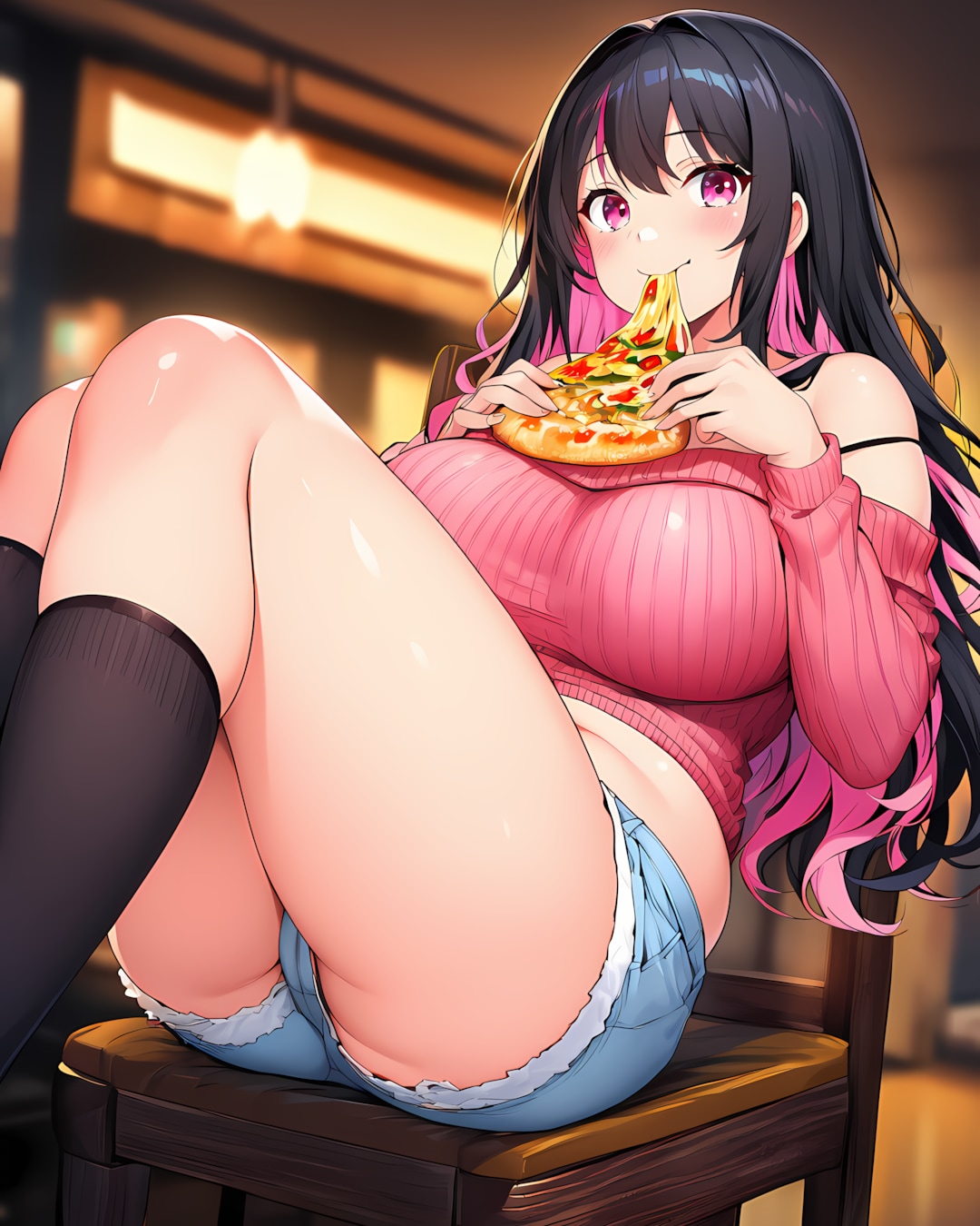 おうちデート。ピザとリナと、土曜の夜🍕