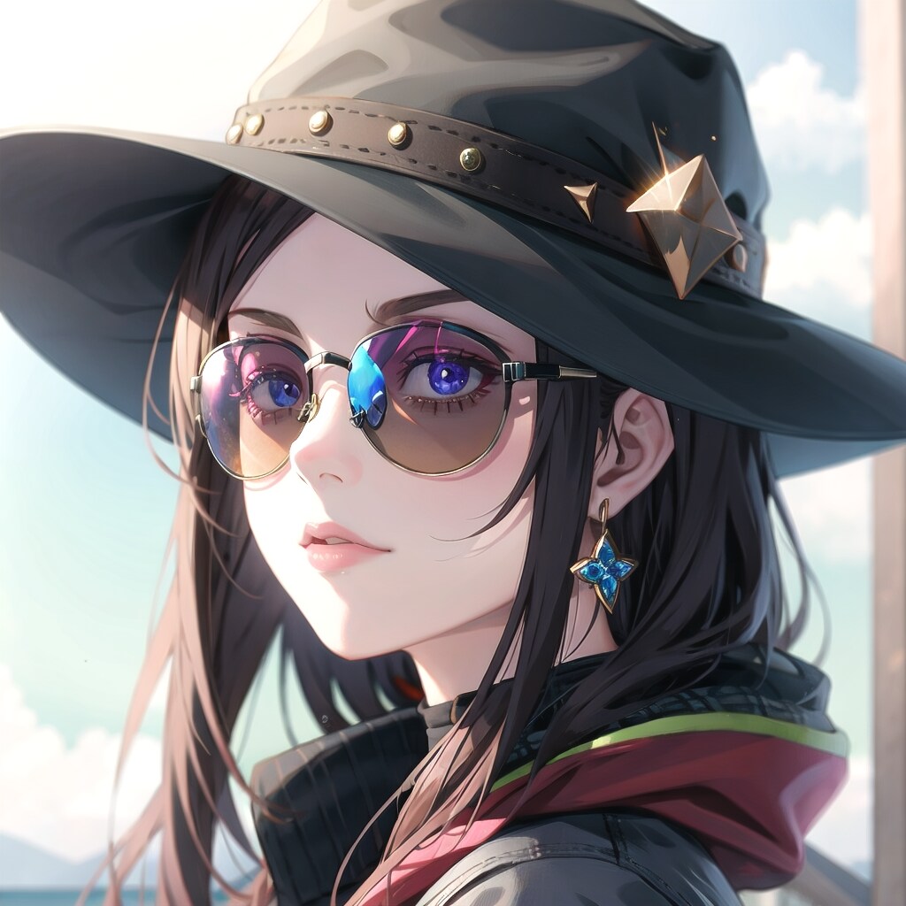 サングラスと帽子