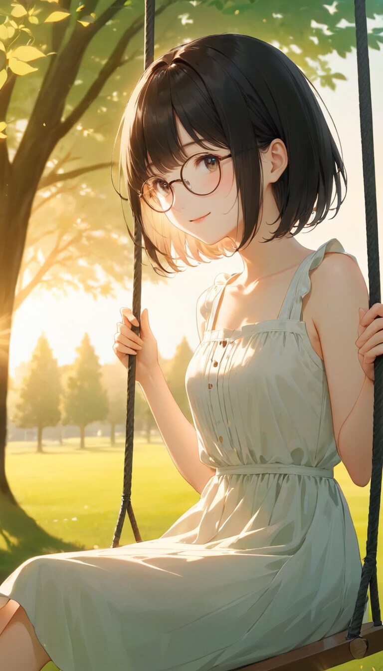 おかっぱ女子の夕暮れ