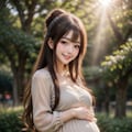まったり春スタイル妊婦さん 2枚目