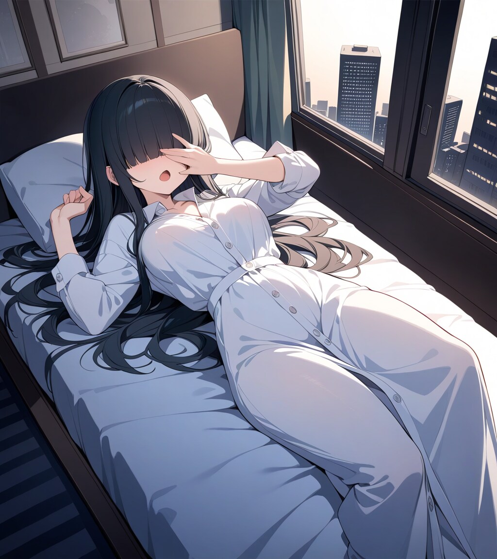 ビジネスホテル館内着メカクレガールVer2