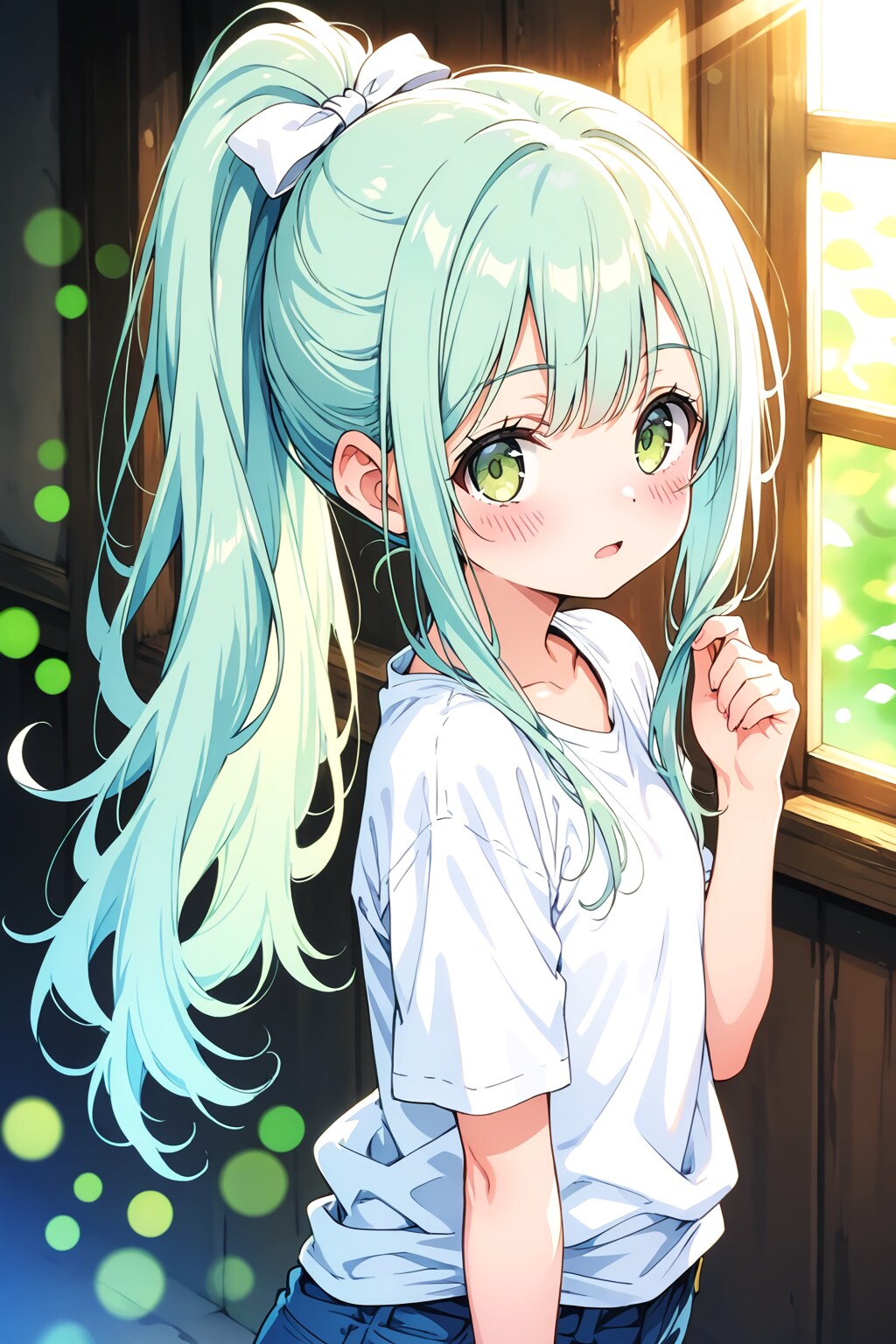 虹色の髪を持つ少女 | の人気AIイラスト・グラビア