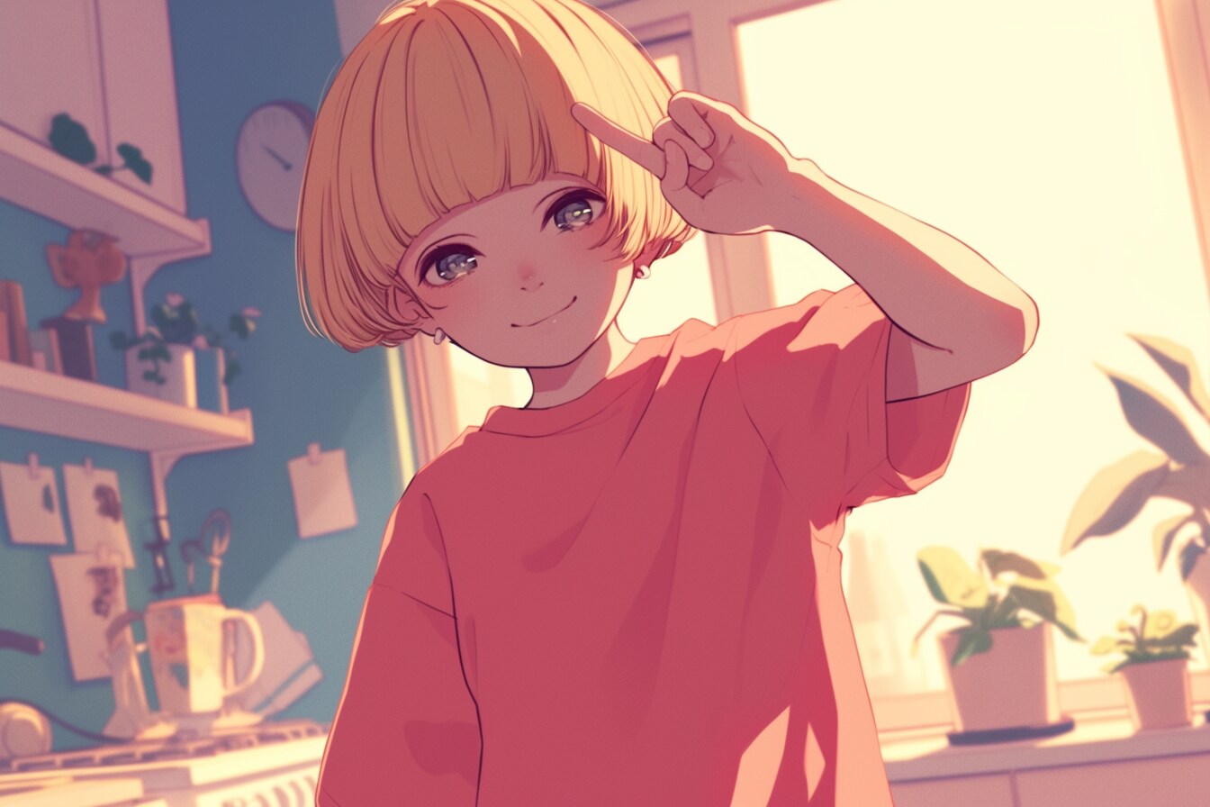 マッシュカットの子✨129