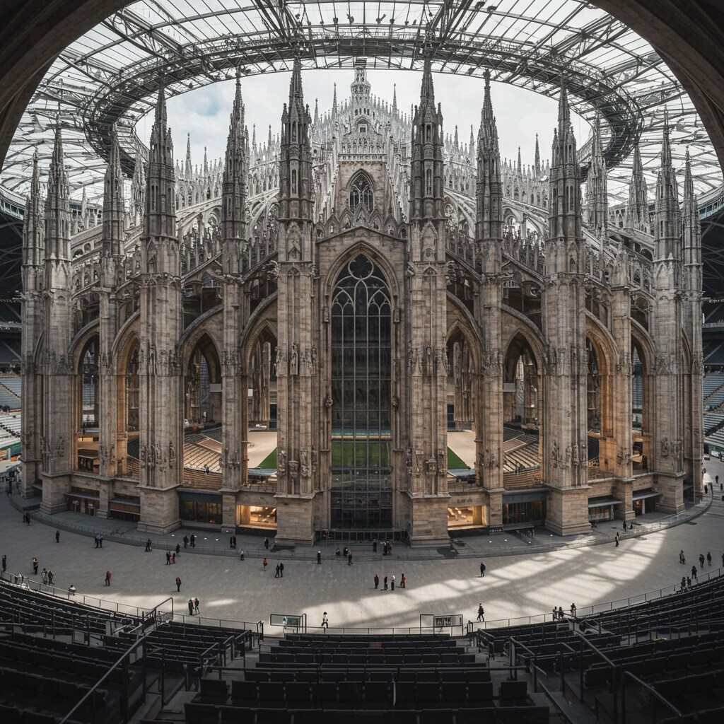 景観シリーズ - ドゥオーモ・ディ・ミラーノ | の人気AIイラスト・グラビア