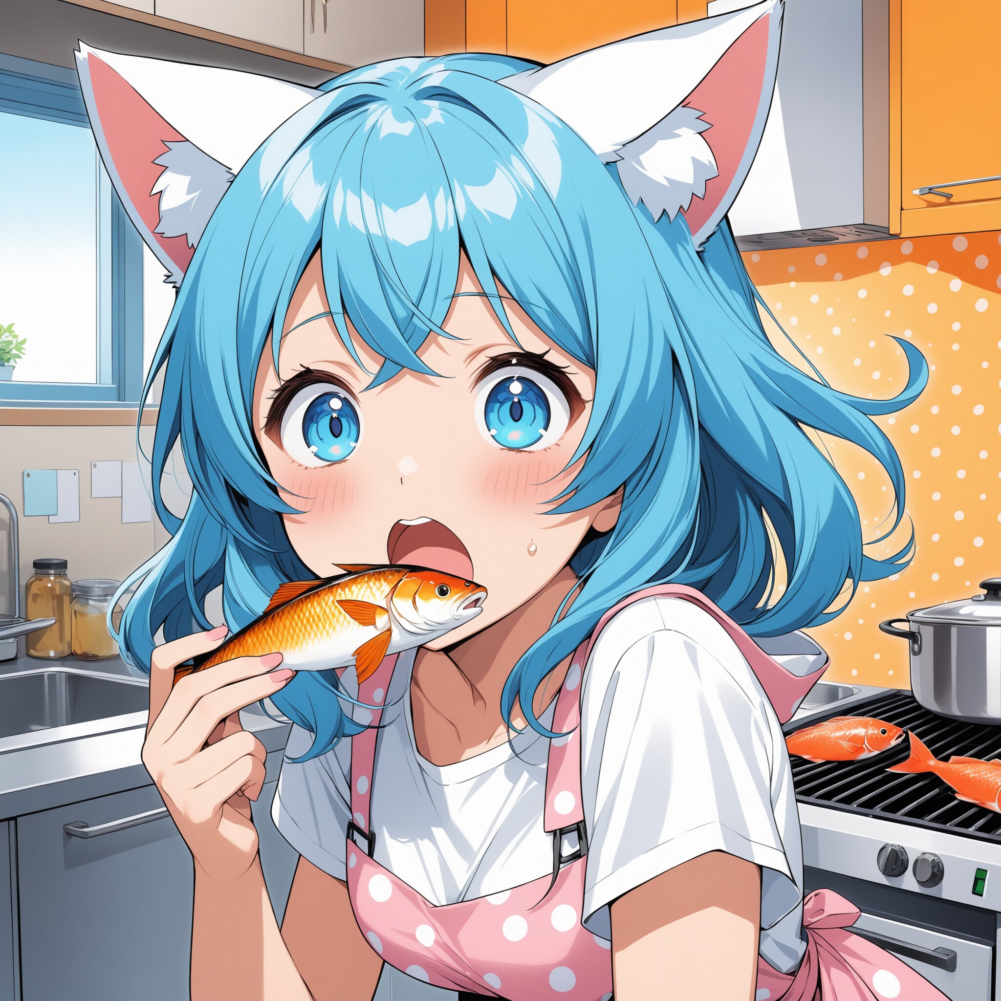 お魚くわえた猫 | の人気AIイラスト・グラビア