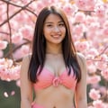 桜とビキニ 2枚目