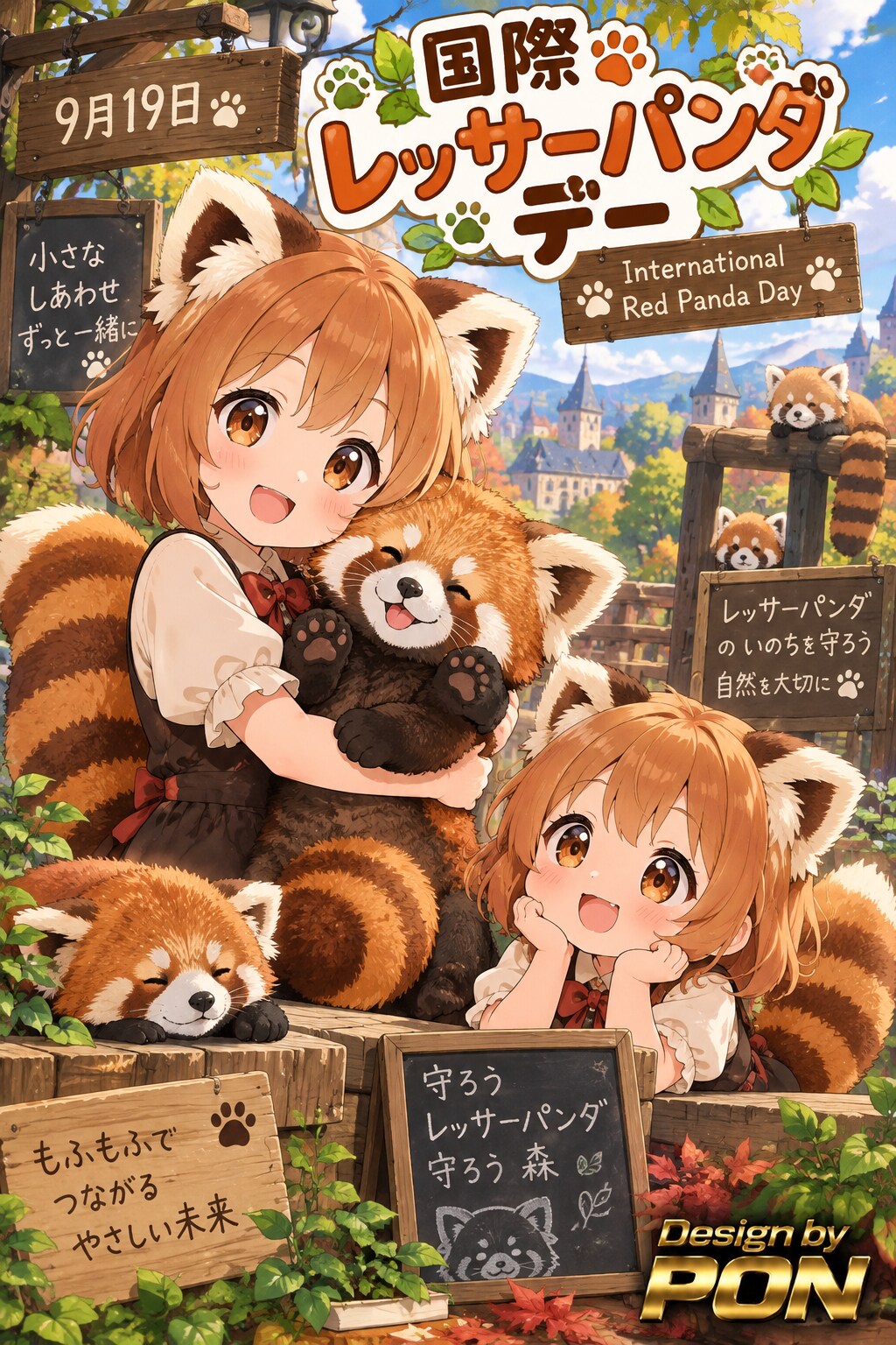 9月19日、国際レッサーパンダデー | の人気AIイラスト・グラビア