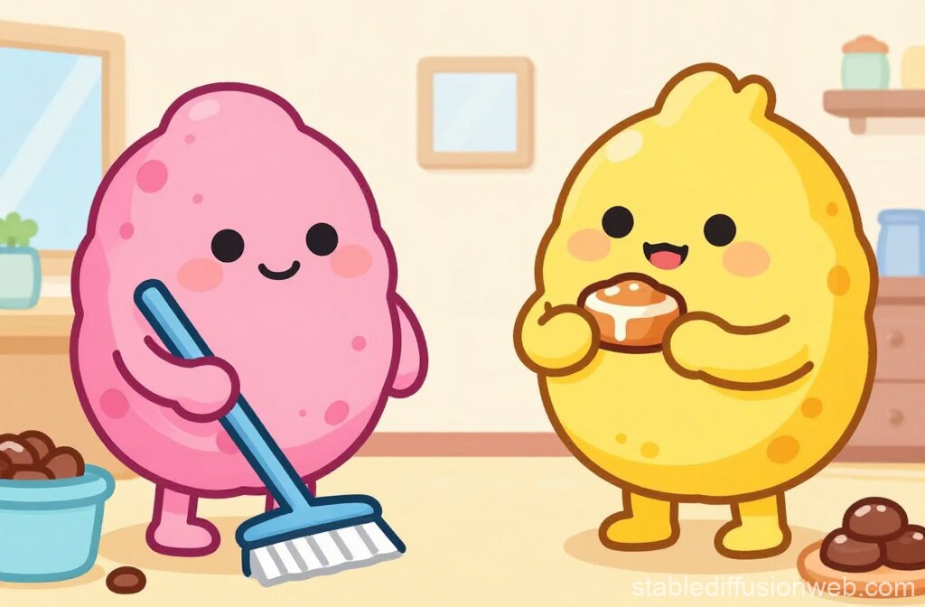 ももほうくんの大掃除