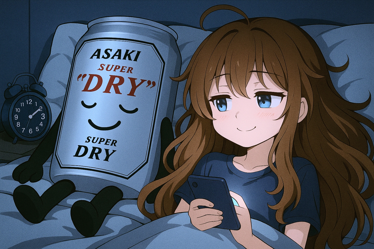 夜目が覚めて眠れない小さな女の子 | の人気AIイラスト・グラビア