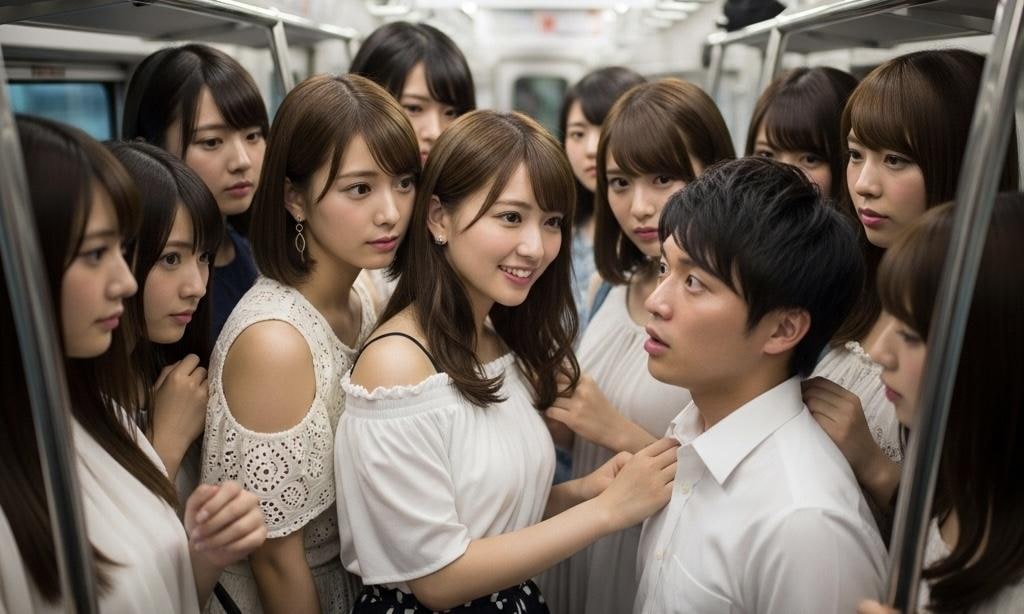 飛び込んだ女性専用車両