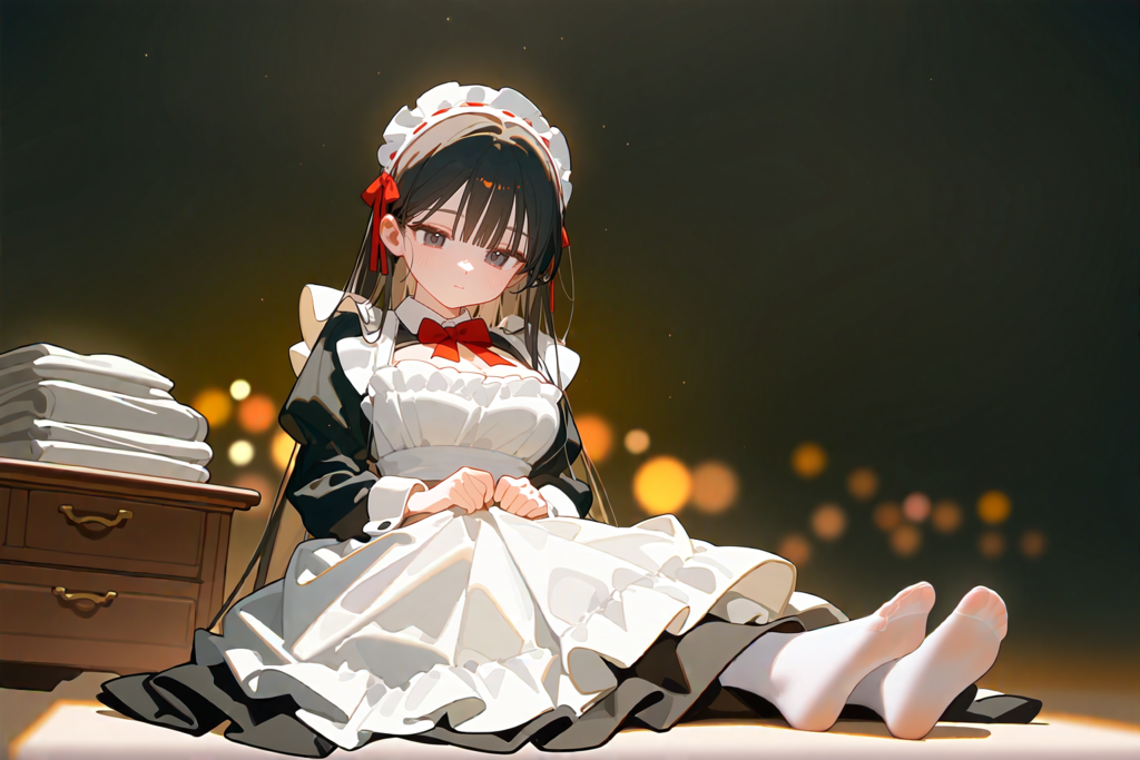 おすわりメイド