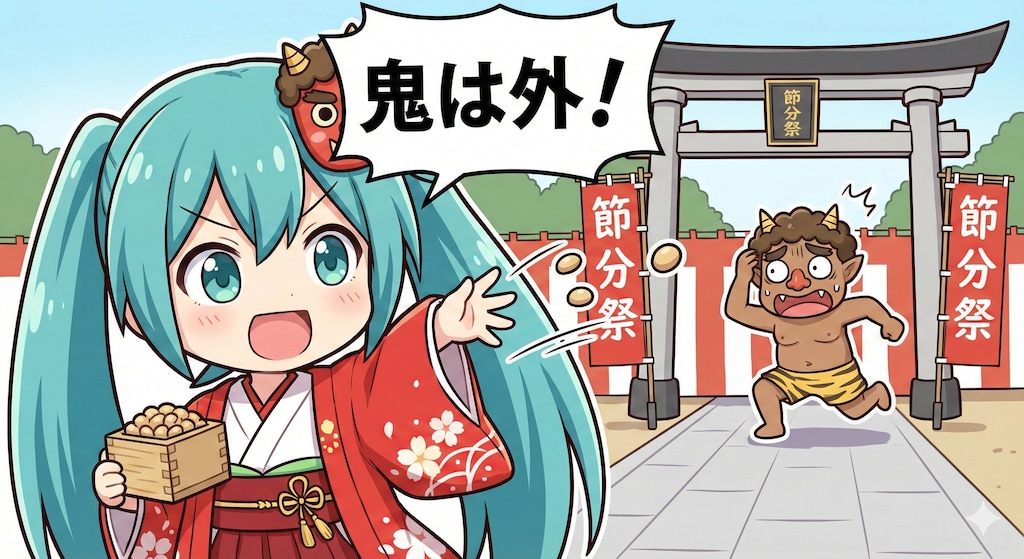 ミクちゃん 鬼は外！