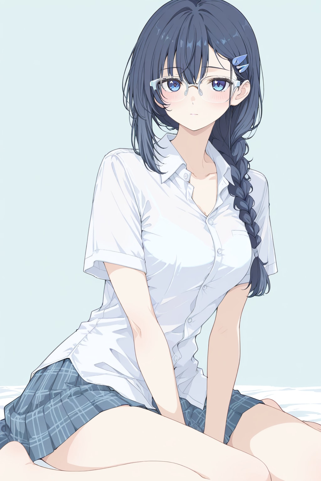 三つ編みと眼鏡【APRICOT】