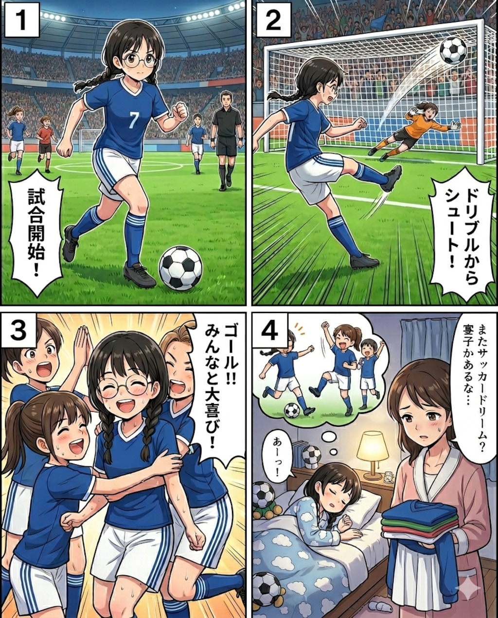 丸子・サッカー（夢落ち）