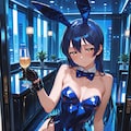 バニーガールの海未と夜のホテル(ちちぷい版) 2枚目