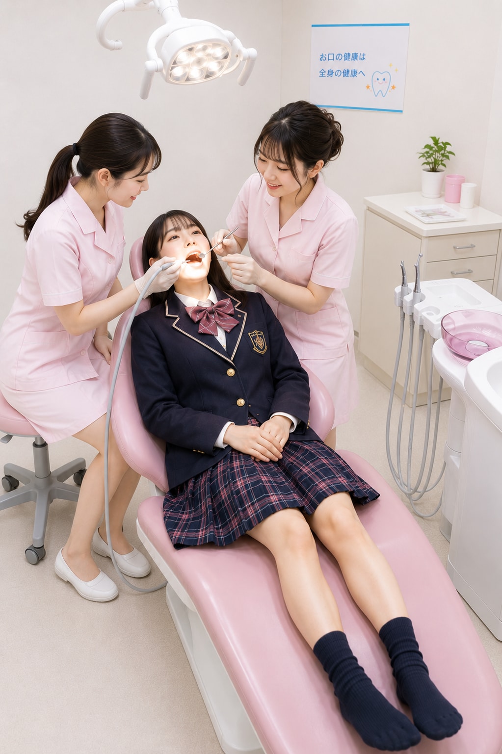 歯医者に通う女の子
