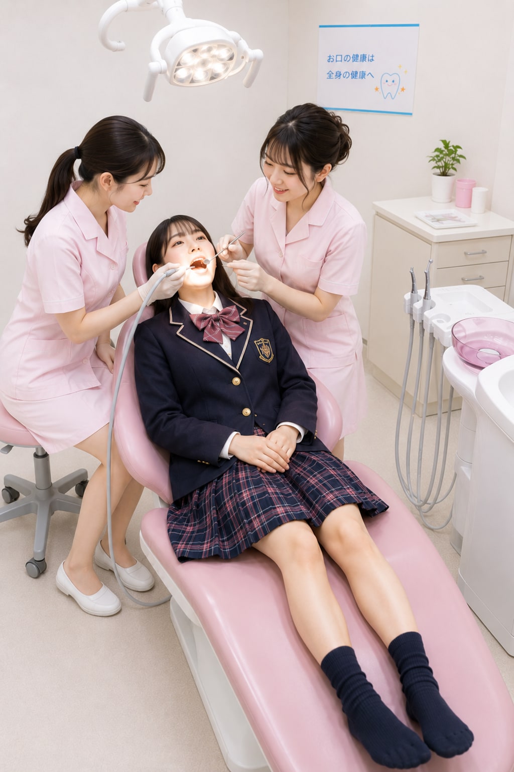 歯医者に通う女の子