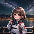 学校帰りに見上げる夜空 7枚目