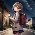 学校帰りに見上げる夜空 8枚目