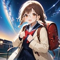 学校帰りに見上げる夜空 4枚目