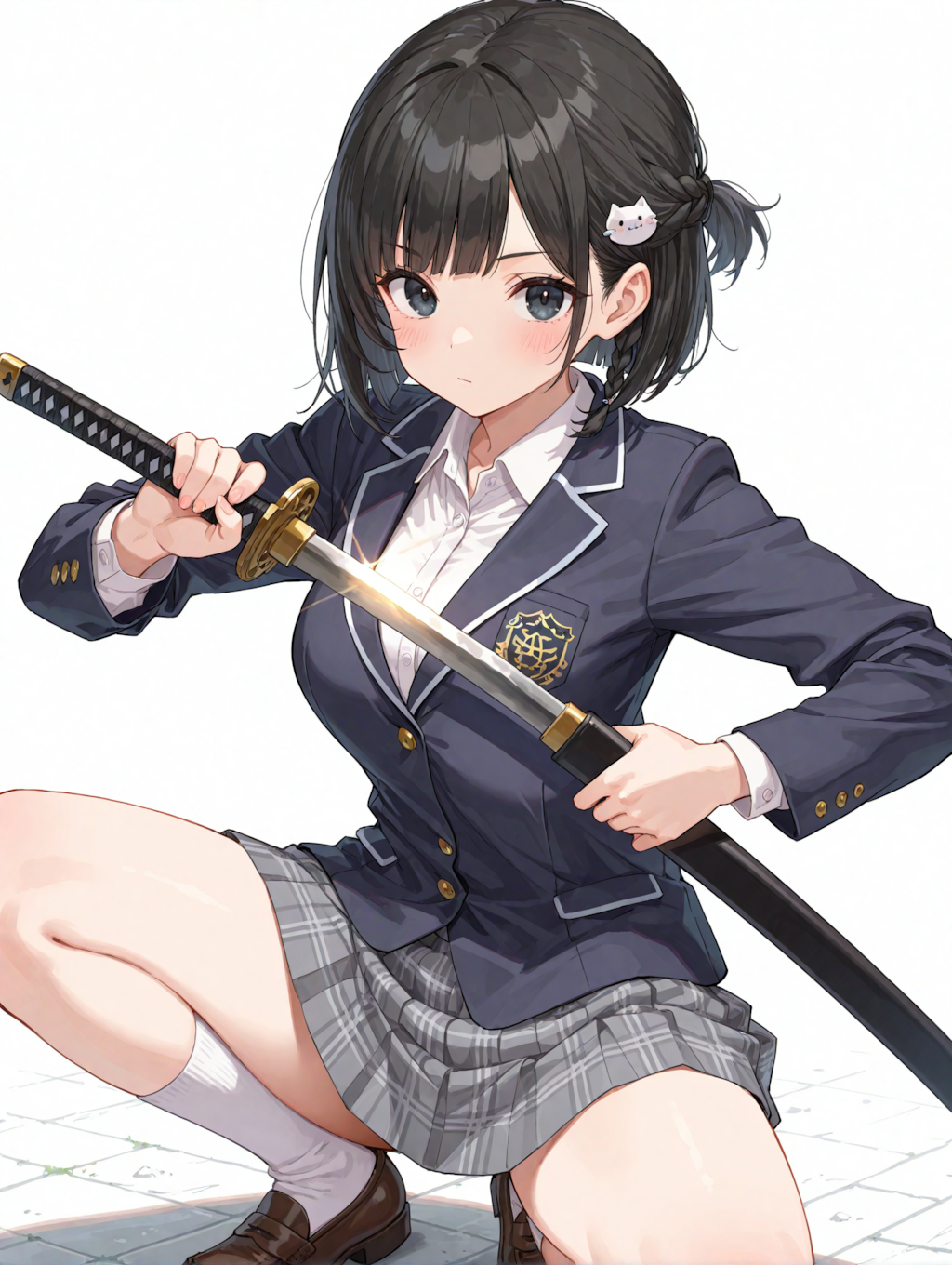 抜刀する凜猫ちゃん