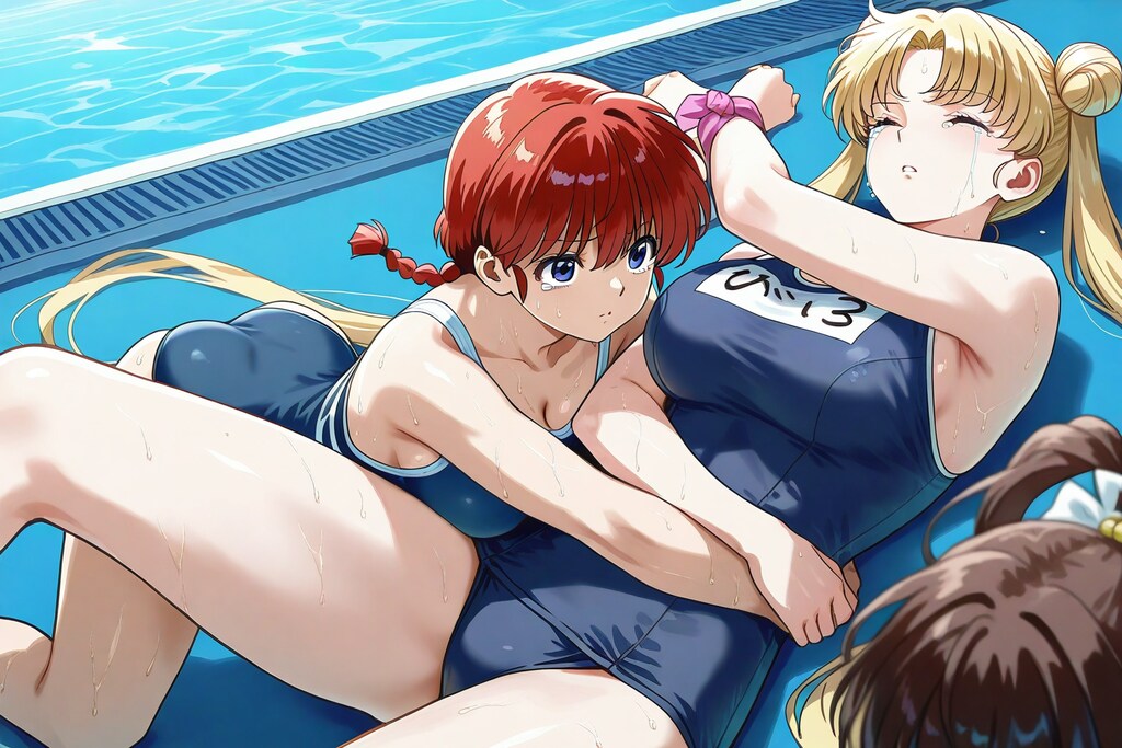 うさぎ、溺れる！