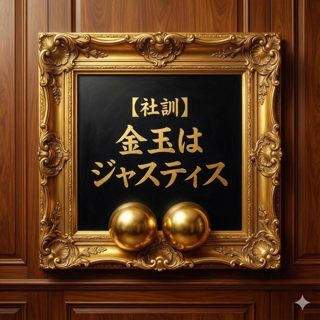 【社訓】金玉はジャスティス