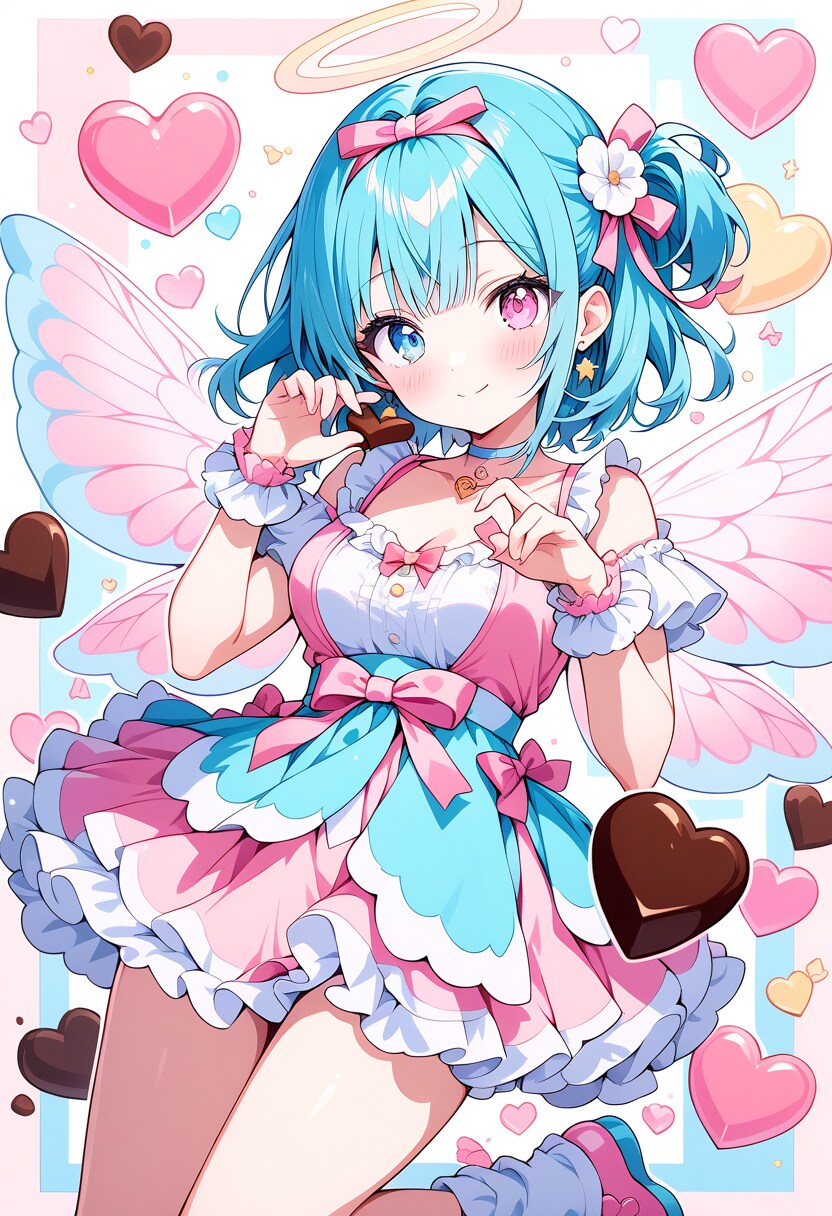 うちの子たちとポップカラー・バレンタイン