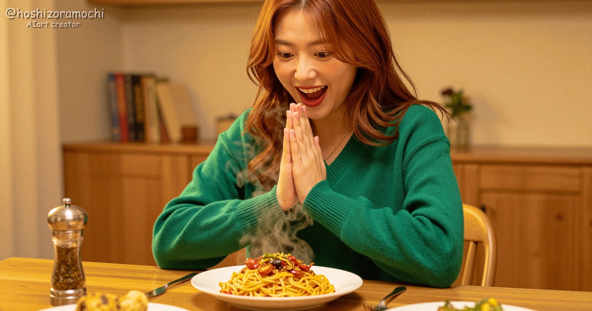 出来立てパスタ、たまらない！😋