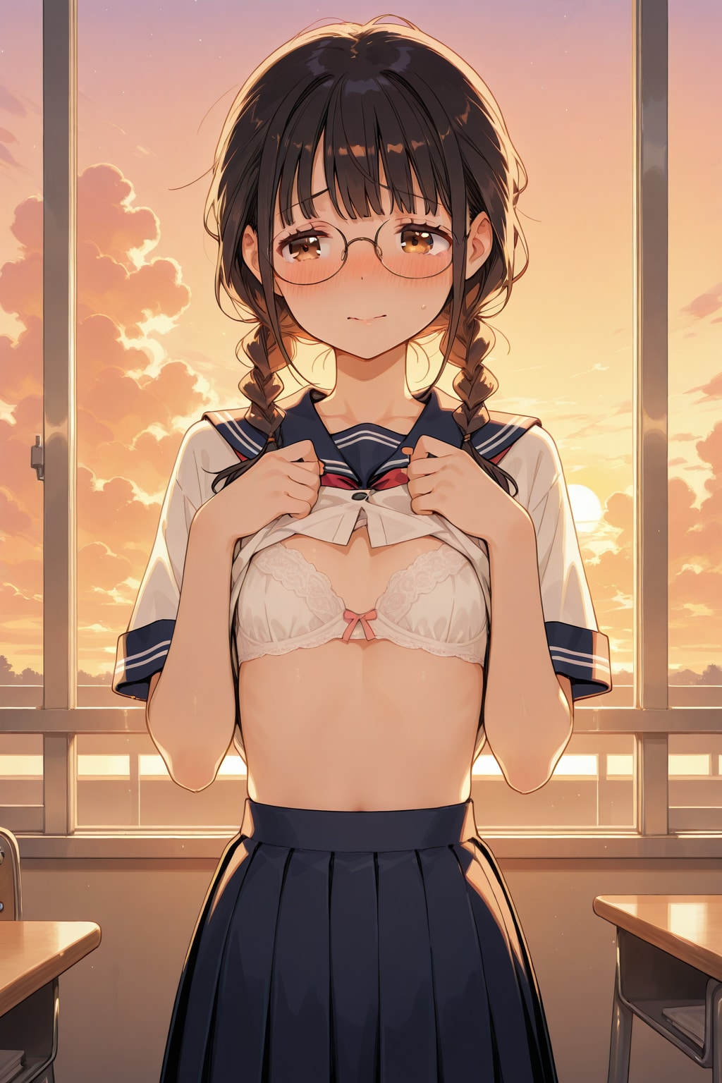 夕暮れ
