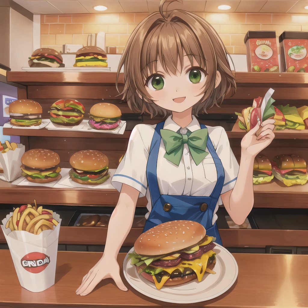 茶髪ボブでクルーの少女２