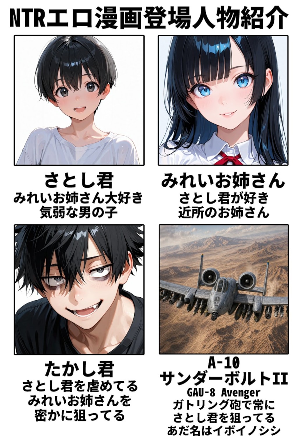 NTRエロ漫画登場人物紹介