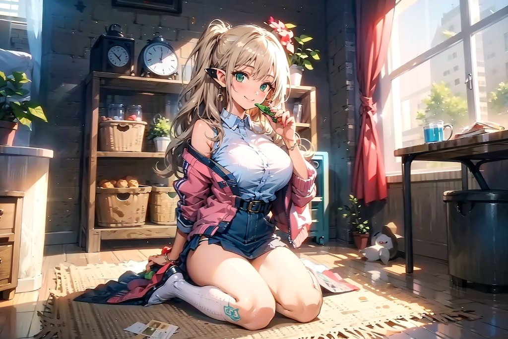 ピンク着物のマリーネさん