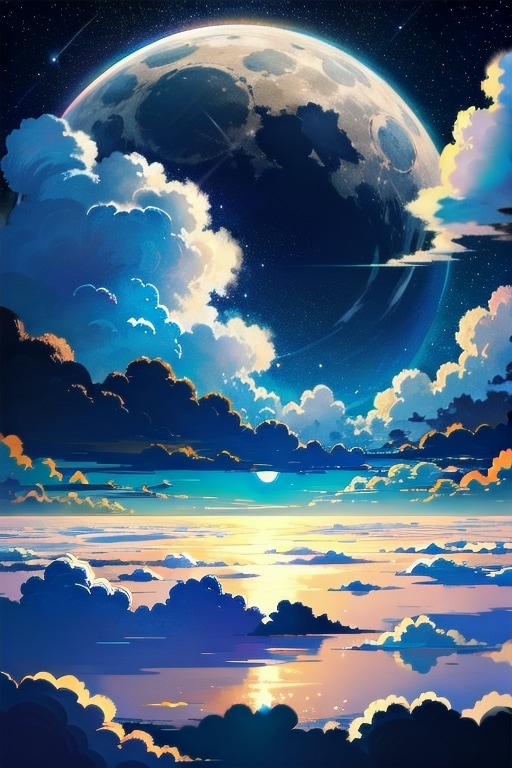 惑星画と犬画（再投稿） | の人気AIイラスト・グラビア