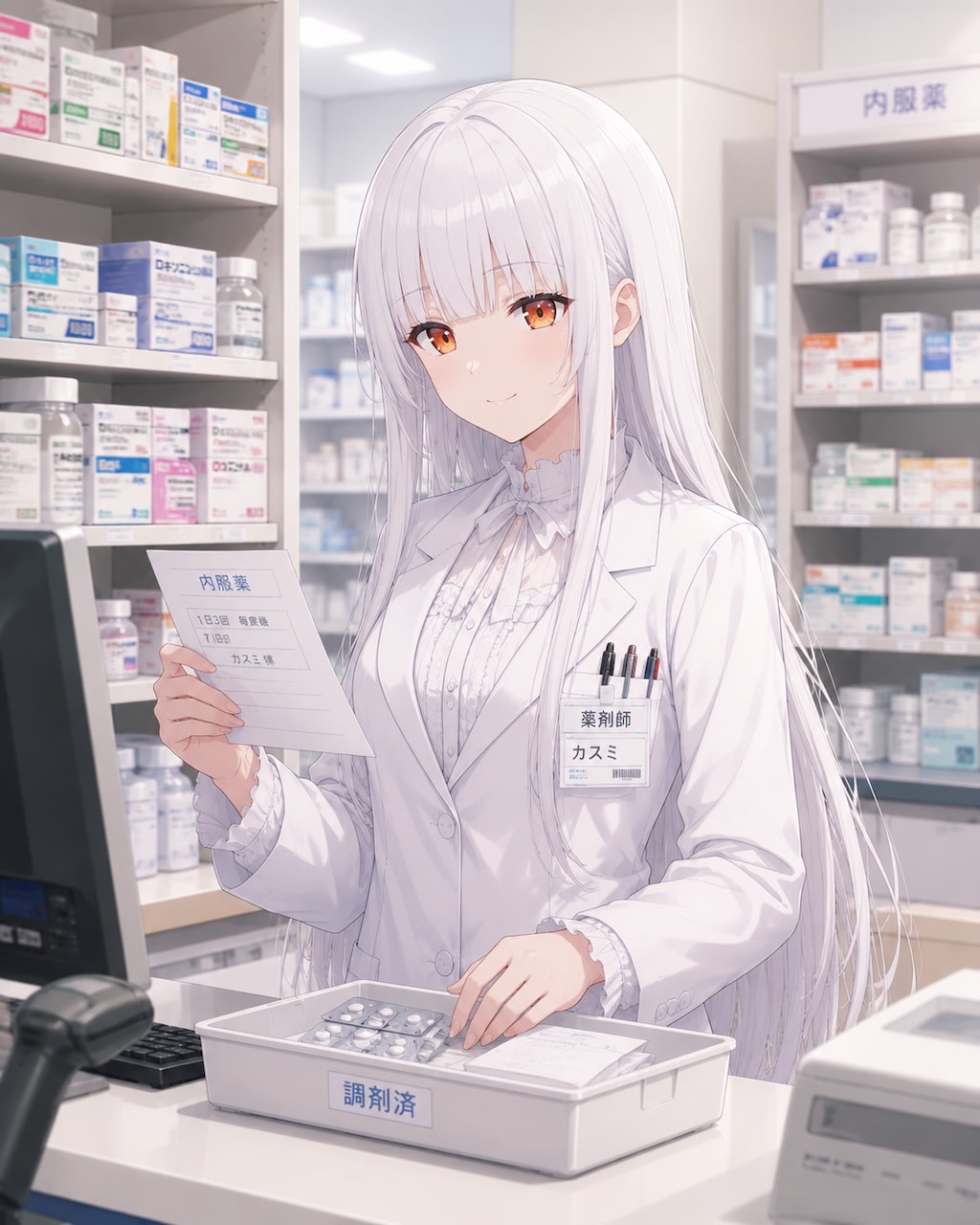 96.「や」→「薬剤師」霧雨カスミ