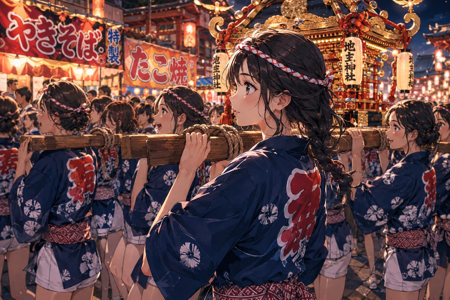 神輿の出発式 | の人気AIイラスト・グラビア
