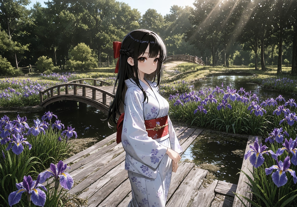 花菖蒲の小径