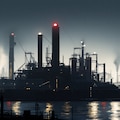 湾岸工業地帯の工場夜景 2枚目