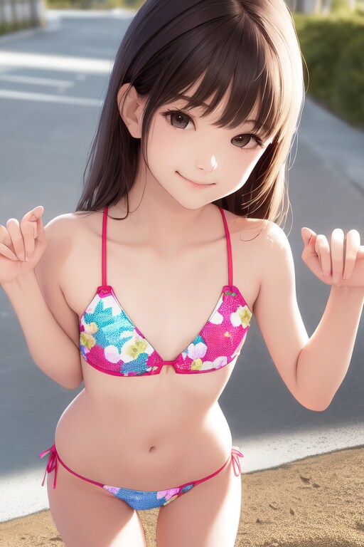 かわいい水着・ビキニの女の子