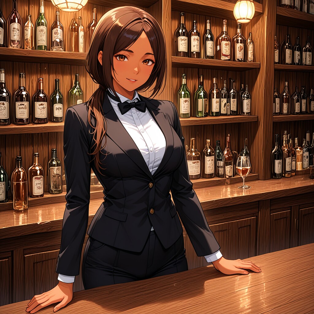 小麦色のバーメイド