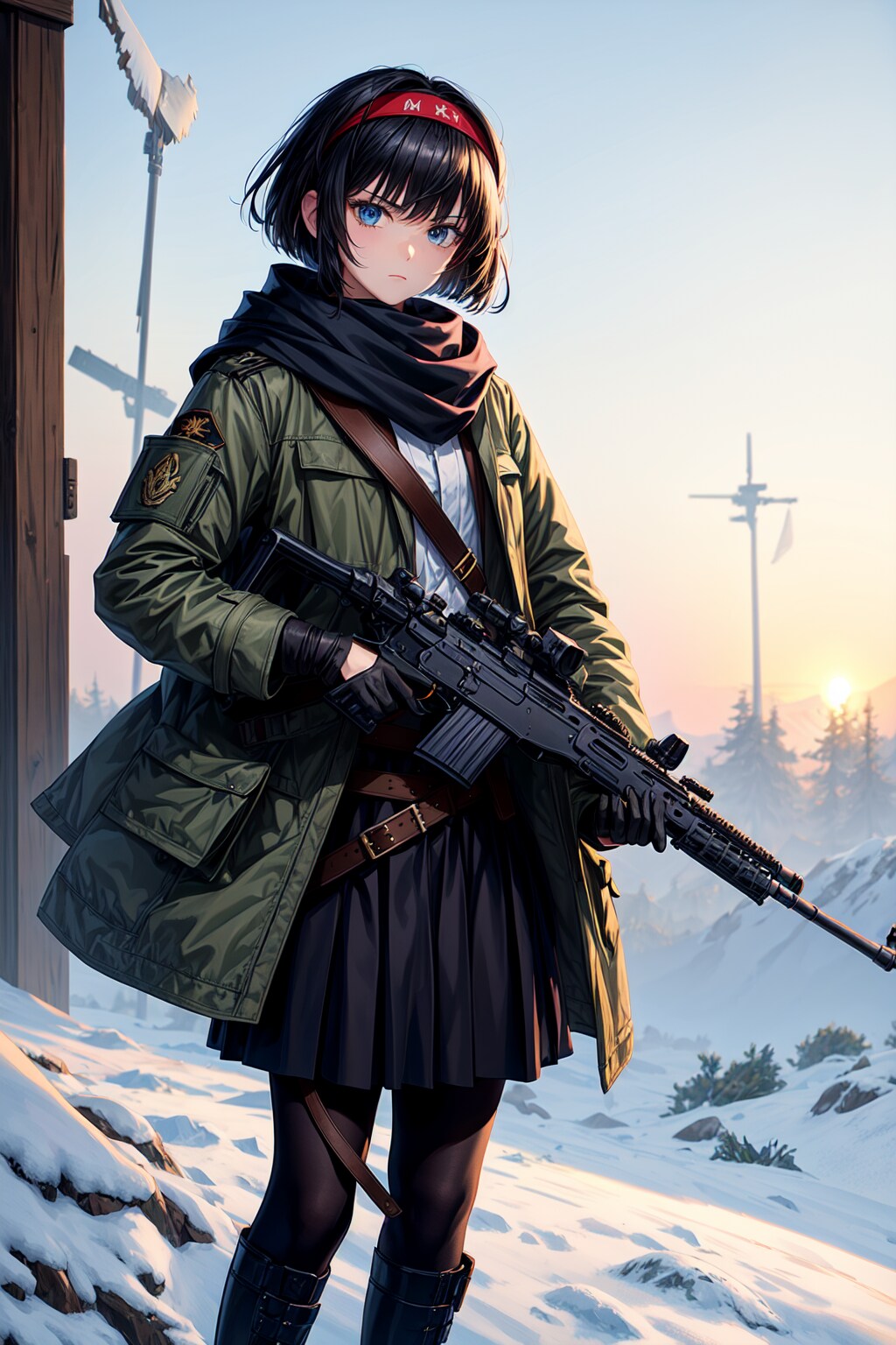 タイツはちょっと寒いか