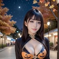 ハロウィンのチャイナドレス 5枚目