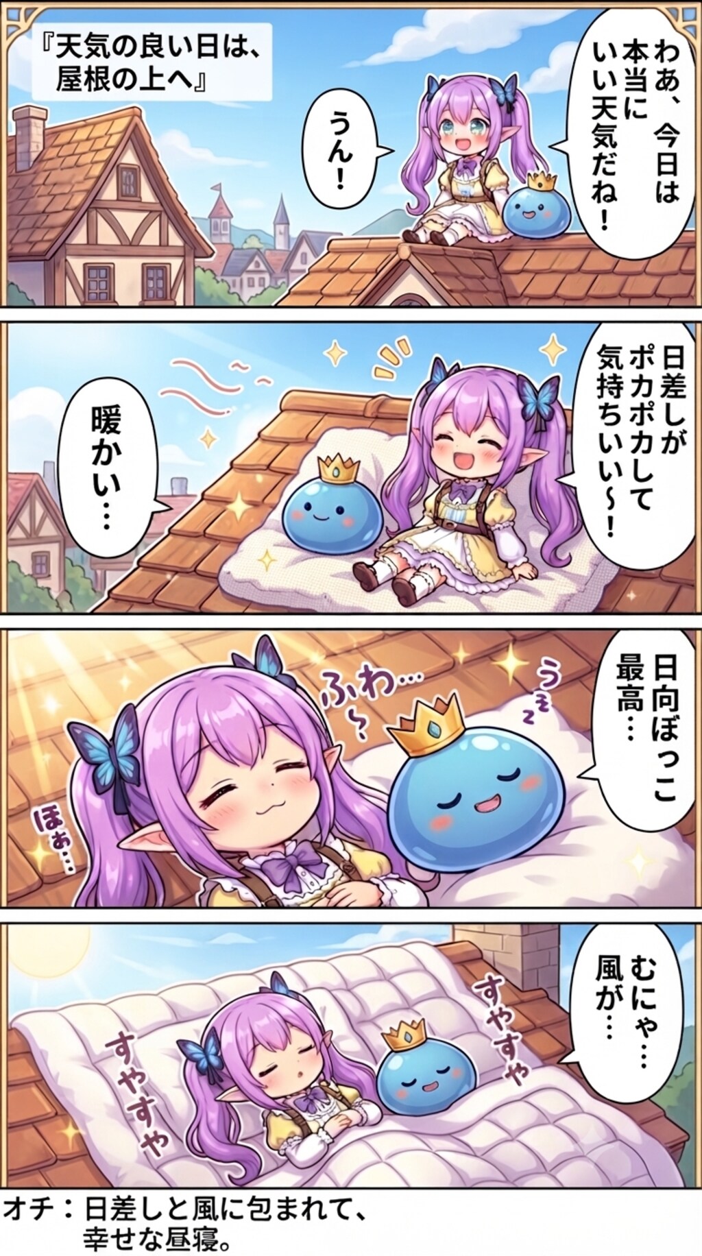 屋根の上のぽかぽか特等席