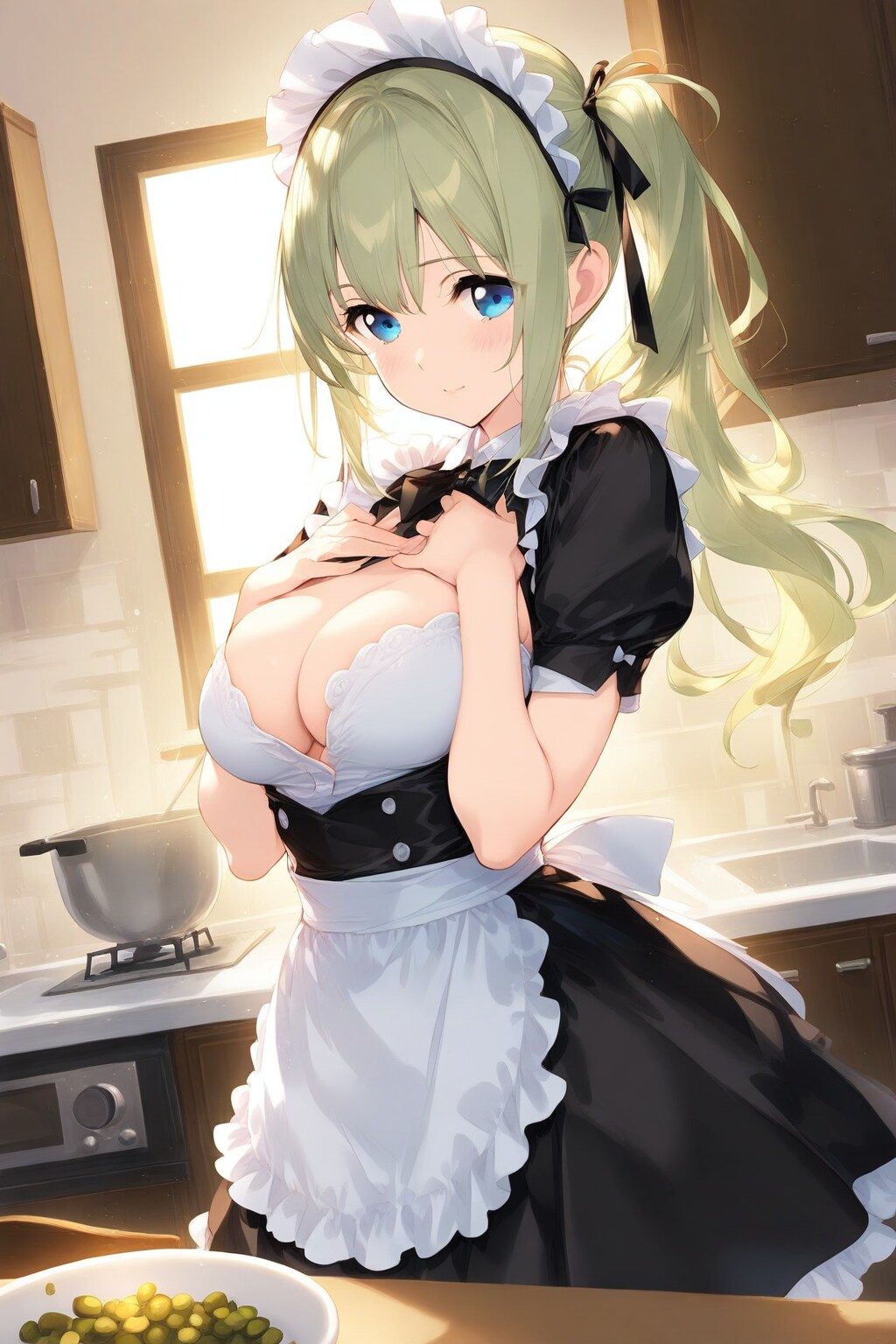 「マスター、もうすぐ朝食の準備出来ます💛」　by #WAVE