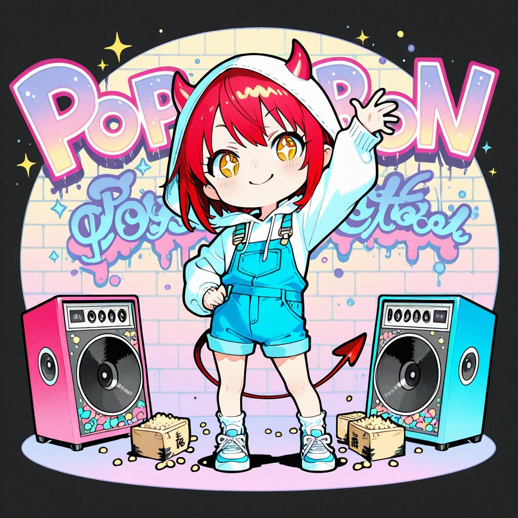 豆を撒く赤髪ちゃん