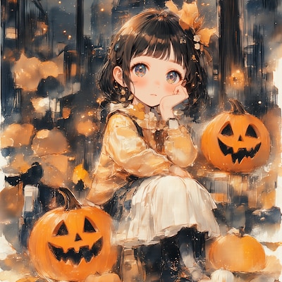 カボチャと女の子