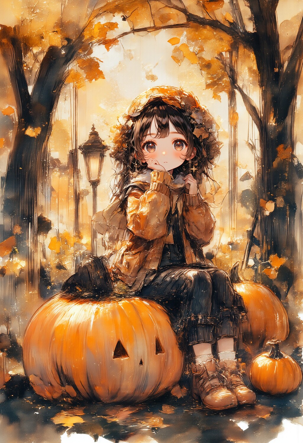 カボチャと女の子