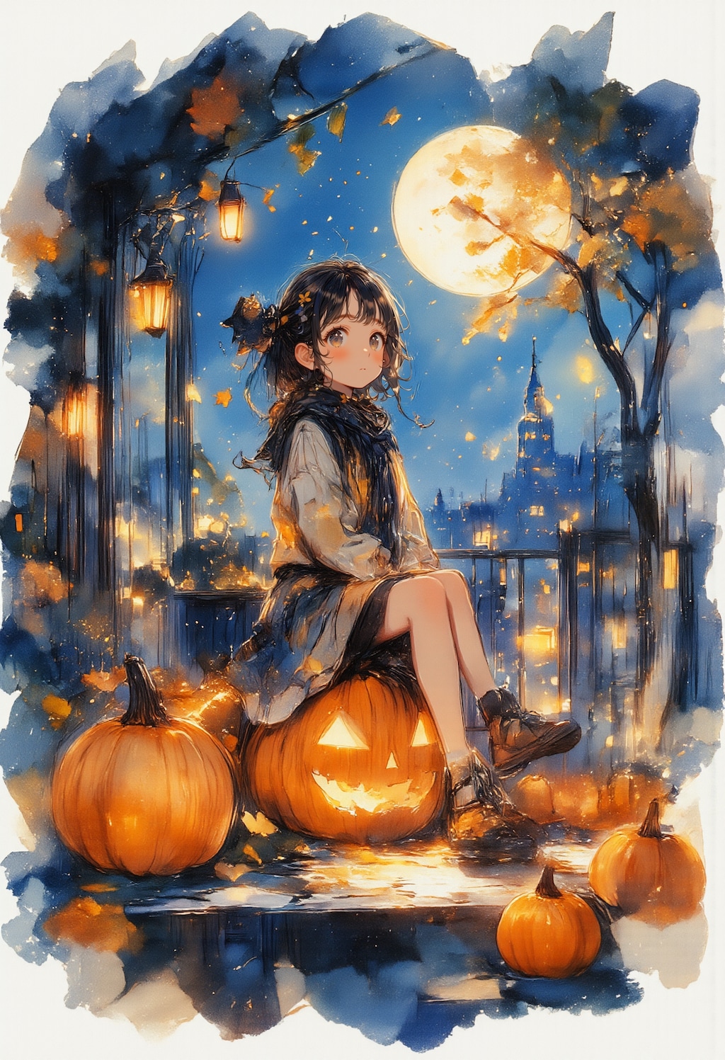 カボチャと女の子